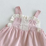 【66-90cm】ロンパース&丸襟トップス ベビー フリル スウィート - 画像 (11)