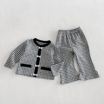 【66-90cm】セットアップ ベビー レトロ チェック - 画像 (9)