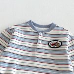 【80-130cm】長袖Tシャツ 男の子 ボーダー ワッペン - 画像 (15)