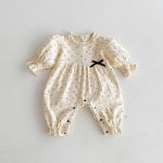 【66-100cm】カバーオールorセットアップ ベビー 小花柄 おしゃれ - 画像 (13)