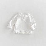 【80-130cm】長袖トップス 女の子 丸襟 フリル かわいい - 画像 (15)