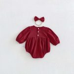 【66-90cm】ロンパース ベビー 可愛い 蝶結び - 画像 (5)