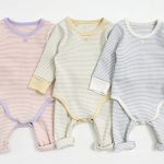 【66-90cm】ロンパース ベビー 韓国風 ボーダー柄 - 画像 (8)