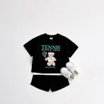 【80-130cm】セットアップ キッズ ベア かわいい - 画像 (4)