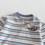 【80-130cm】長袖Tシャツ 男の子 ボーダー ワッペン - 画像 (16)