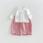 【80-130cm】長袖トップス 女の子 丸襟 フリル かわいい - 画像 (16)