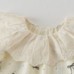 【66-90cm】カバーオール ベビー レース襟 小花柄 - 画像 (8)