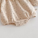 【66-100cm】ロンパース ベビー 小花柄 フリル襟 - 画像 (13)