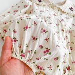 【66-90cm】ブラウスorロンパース ベビー 小花柄 丸襟 - 画像 (15)