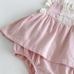 【66-90cm】ロンパース&丸襟トップス ベビー フリル スウィート - 画像 (12)