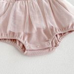 【66-90cm】ロンパース&丸襟ジャケット ベビー 蝶結び チュール - 画像 (12)