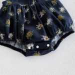 【66-90cm】ロンパース ベビー 小花柄 セットアップ - 画像 (12)