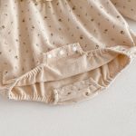 【66-100cm】ロンパース ベビー 小花柄 フリル襟 - 画像 (14)