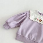 【80-130cm】セットアップ 女の子 刺繍 スクエアネック - 画像 (12)