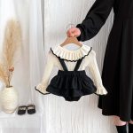【73-100cm】ブラウスorサロペット ベビー 可愛い フリル襟 - 画像 (6)