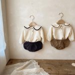 【66-100cm】セットアップ ベビー 韓国風 セーラー - 画像 (2)