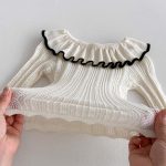 【73-100cm】ブラウスorサロペット ベビー 可愛い フリル襟 - 画像 (10)