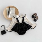 【73-100cm】ブラウスorサロペット ベビー 可愛い フリル襟 - 画像 (3)