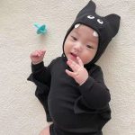 【66-100cm】セットアップ ロンパース 蝙蝠形ハロウィン - 画像 (11)