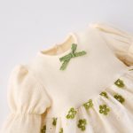 【66-100cm】ロンパース ベビー 刺繡 プリンセス風 - 画像 (6)
