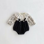 【66-100cm】Ｔシャツ＆サロペット ベビー フラワー おしゃれ - 画像 (7)