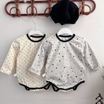 【66-90cm】ロンパースor パンツ コットン やわらか肌着 長袖 ボディスーツ - 画像 (7)