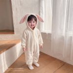【66-90cm】ロンパース ベビー もこもこ ウサギ - 画像 (11)