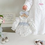 【66-130cm】ロンパースorワンピース ベビー 姉妹服 フラワー柄 - 画像 (4)