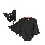 【66-100cm】セットアップ ロンパース 蝙蝠形ハロウィン - 画像 (15)
