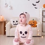 【66-90cm】ロンパース ベビー スカル プリント - 画像 (10)