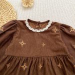 【66-130cm】ロンパースorワンピース 姉妹コーデ 刺繍 コーデュロイ - 画像 (18)