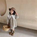 【80-130cm】ワンピース 女の子 韓国風 ナチュラル フリル襟 - 画像 (13)