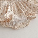 【66-90cm】ロンパース ベビー 小花柄 シンプル - 画像 (14)