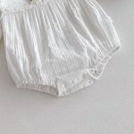【66-100cm】ロンパース&帽子 ベビー 蝶結び レース - 画像 (13)