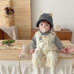 【73-100cm】セットアップ ベビー 英字 ロゴ シンプル - 画像 (4)