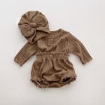 【66-90cm】セットアップ ベビー ジャカード ニット 帽子 - 画像 (14)
