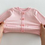 【66-90cm】セットアップ ベビー レトロ チェック - 画像 (12)