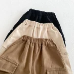 【73-100cm】パンツ ベビー ポケット付き 合わせやすい - 画像 (4)