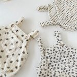 【66-90cm】ロンパース ベビー リブプリント サロペット - 画像 (14)