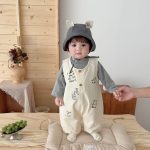 【73-100cm】セットアップ ベビー 英字 ロゴ シンプル - 画像 (5)