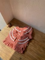 【66-100cm】ロンパースorワンピース ベビー ダブルフリル ビッグカラー - 画像 (5)