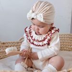【66-90cm】ロンパース ベビー 北欧風 ダブルフリルカラー - 画像 (14)