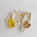 【80-130cm】セットアップ キッズ にこちゃん ボーダー - 画像 (7)