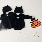 【66-90cm】ロンパース&帽子 ハロウィン ゴースト ベビー服 - 画像 (2)