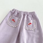 【80-130cm】セットアップ 女の子 刺繍 スクエアネック - 画像 (16)