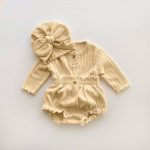【66-90cm】セットアップ ベビー ジャカード ニット 帽子 - 画像 (15)