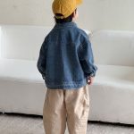 【80-150cm】ジャケットorワンピース キッズ デニム トレンド - 画像 (4)