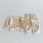 【80-130cm】セットアップ キッズ にこちゃん ボーダー - 画像 (9)