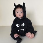 【66-90cm】ロンパース ベビー ハロウィン 小悪魔フーディ - 画像 (4)