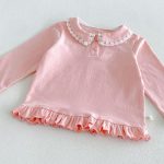 【80-130cm】長袖トップス 女の子 丸襟 フリル かわいい - 画像 (20)